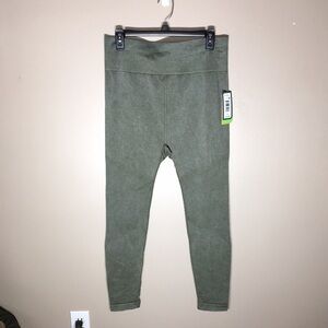 MTA sport seamless leggings size 3X NWT green workout leggings plus size active‍